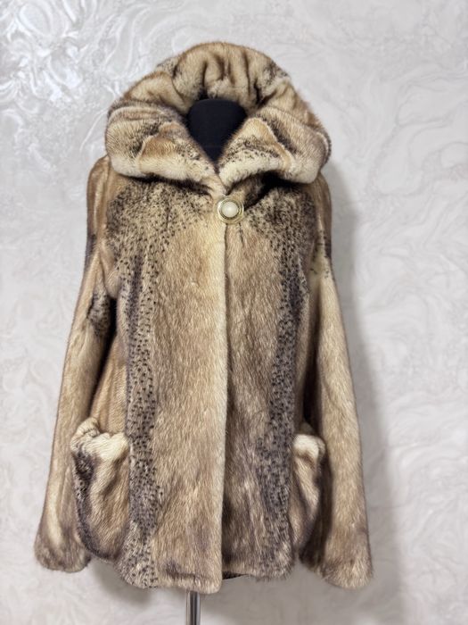 Норкова шуба автоледі, норковий полушубок.Норка