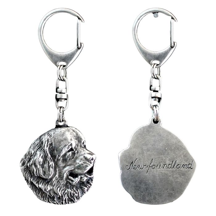 Nowofundland brelok posrebrzany Art-Dog