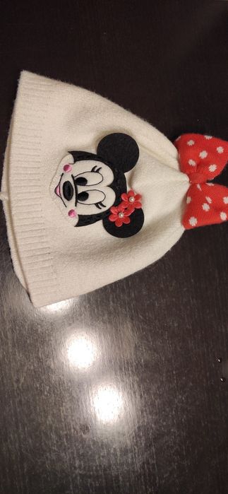 Czapka wiosenna,jesienna rozm 50-52 z myszką miki