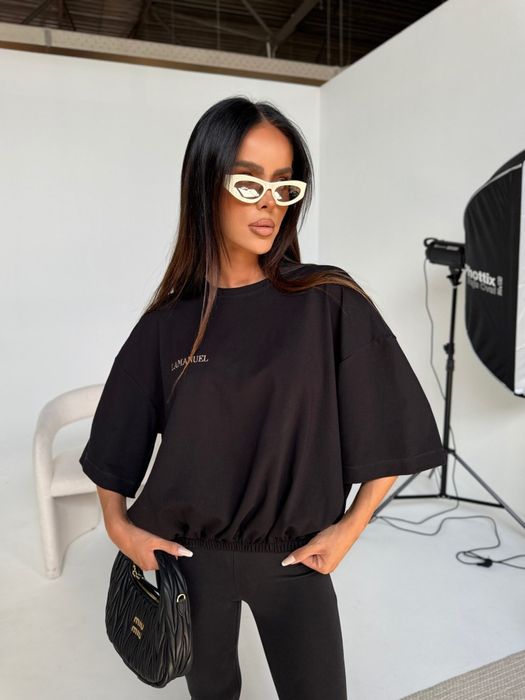 Tshirt czarny la manuel