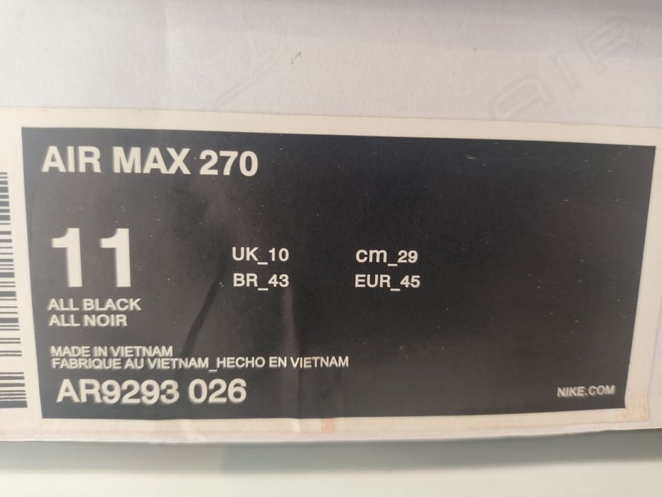 Buty Nike AIR MAX 270 r. 45