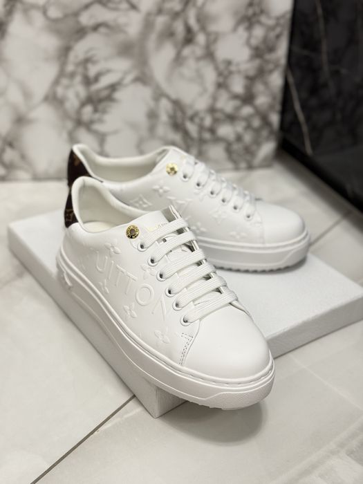 Sneakersy Louis Vuitton White Leather