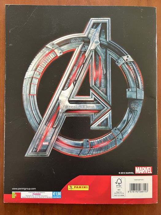 Coleção de cromos Panini - Vingadores - A ERA DE ULTRON
