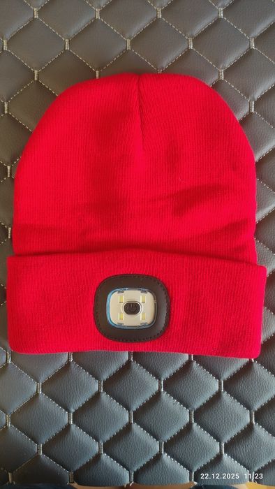 Шапка з ліхтариком на USB