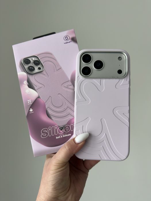 Чохол Vawi Flower Liquid Silicone MagSafe для iPhone