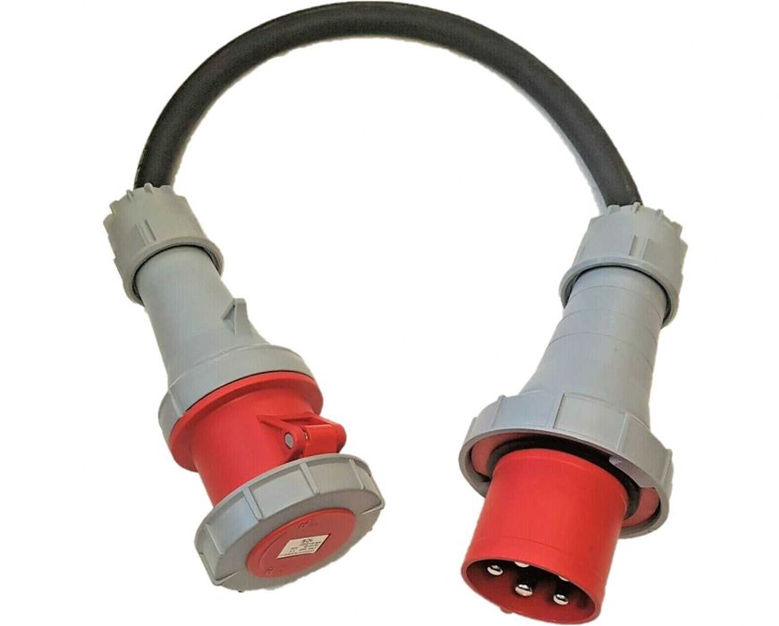 Przejściówka / adapter siłowy 400V 5P 125A --> 63A IP67 – 0,5 m jakość