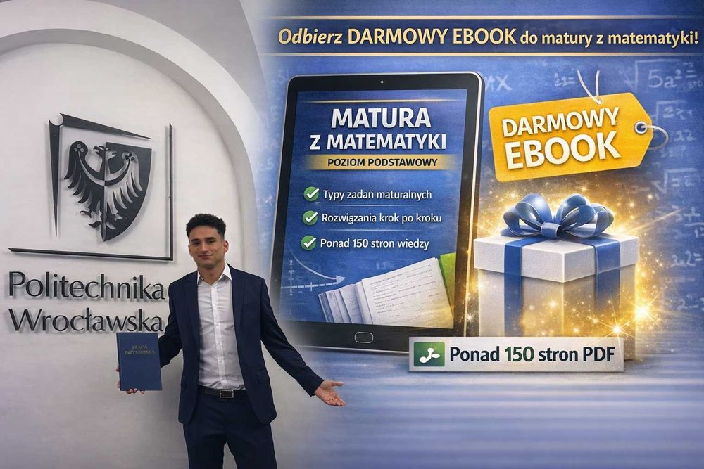 Korepetycje z  matematyki + darmowy ebook | Wrocław/Online