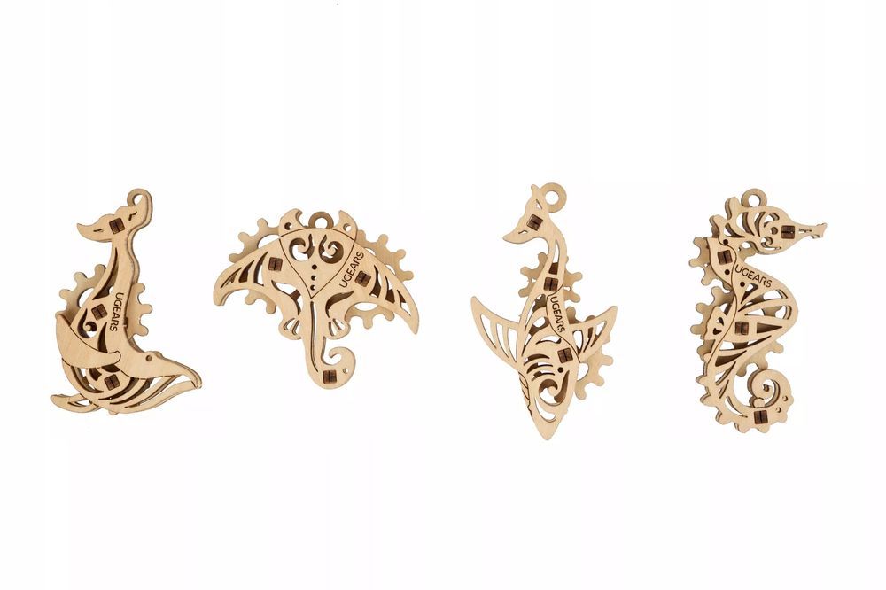 Puzzle 3D UGEARS Fidgety Ocean Spokojny. Ugears