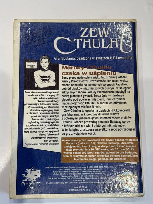 zew cthulhu gra fabularna