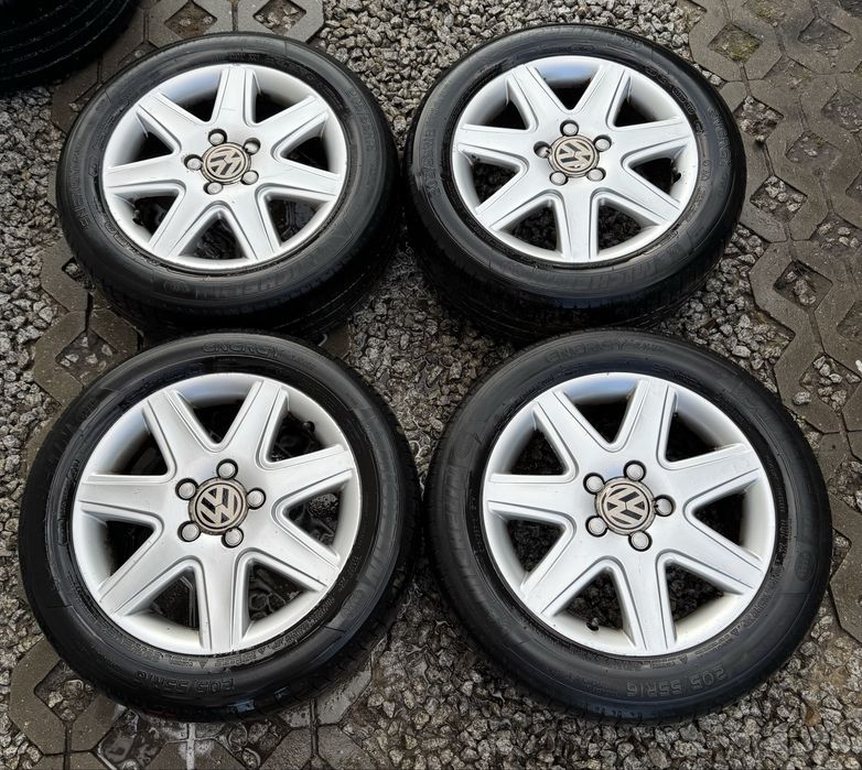 Alufelgi 5x112 opony letnie 205/55/16” VW Passat Golf Caddy Sharan Audi A3 A4 A6 Seat Leon Toledo Altea Alhambra Skoda Octavia Superb Yeti