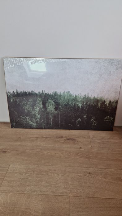 Plakat Las we mgle Ikea NOWY