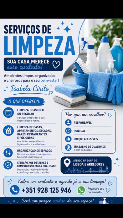 Limpezas da Isabela
