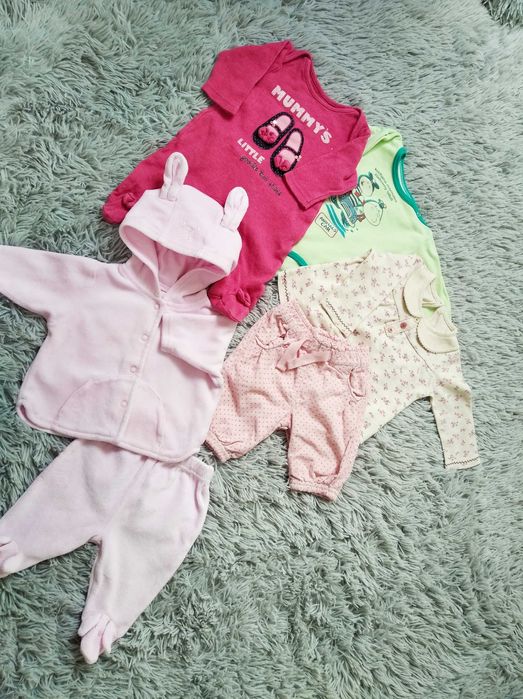 Paka na dziewczynkę 56- 6 szt