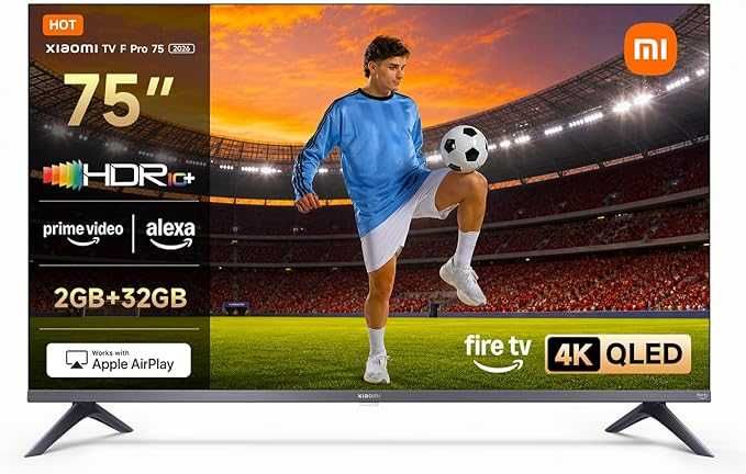 XIAOMI TV F Pro 75, 75 Polegadas (190 cm), 4K UHD QLED