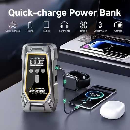 Пуско-зарядний  авто бустер BAOLEXIN N7 22000mAh, 3200A,с компрессором