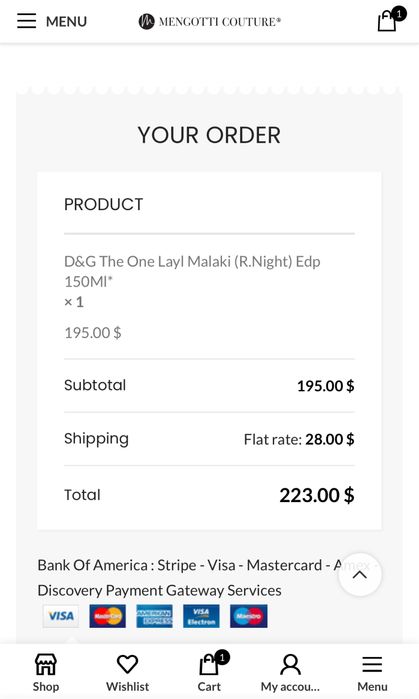 Dolce & Gabbana The One Lail Maleki (Royal Night) 150 ml 2016 unikat