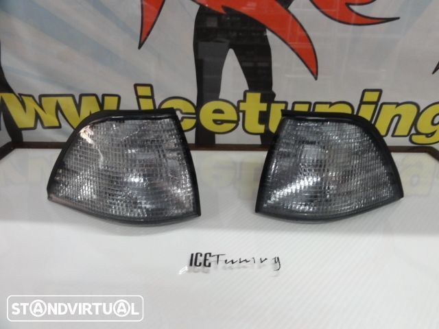 Pisca frontal bmw e36 sedan, touring 4 portas, compact  Fundo Smoke c/2 anos de garantia
