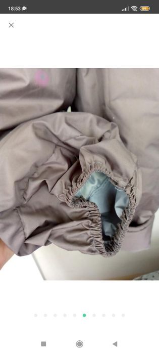 Комбінезон/напівкомбінезон куртка зимовий одяг на дівчинку Зимний комб