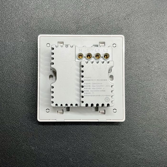 Aqara D1 c\neutro Interruptor Zigbee duplo encastrar