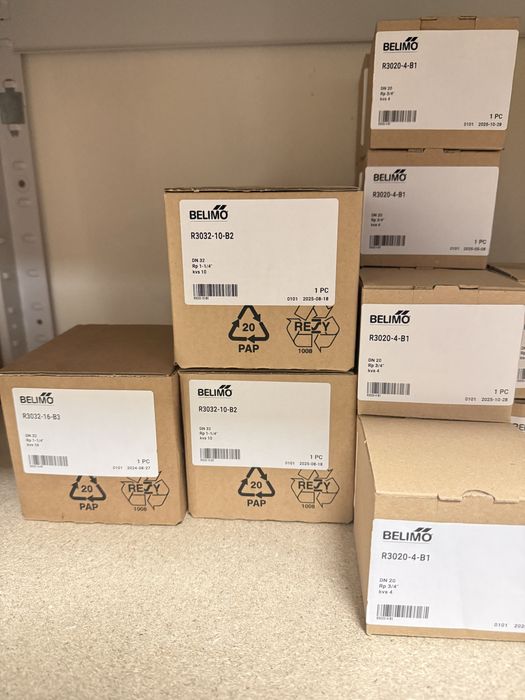 3-ходові клапани Belimo R3025 R3032 + приводи | HVAC