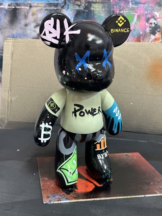Кастом іграшка Bearbrick (Bitcoin, crypto)