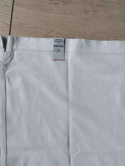 Polo T-shirt koszulka Volcano krótki rękaw biały r. S