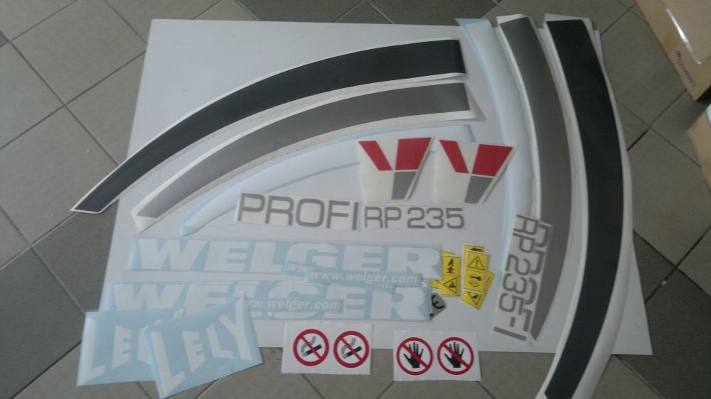 naklejki prasa rolująca welger rp 235 profi