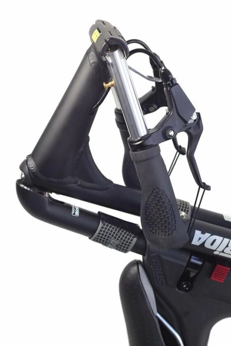 Rower składany STRIDA SX na pasku zebatym czarny mat