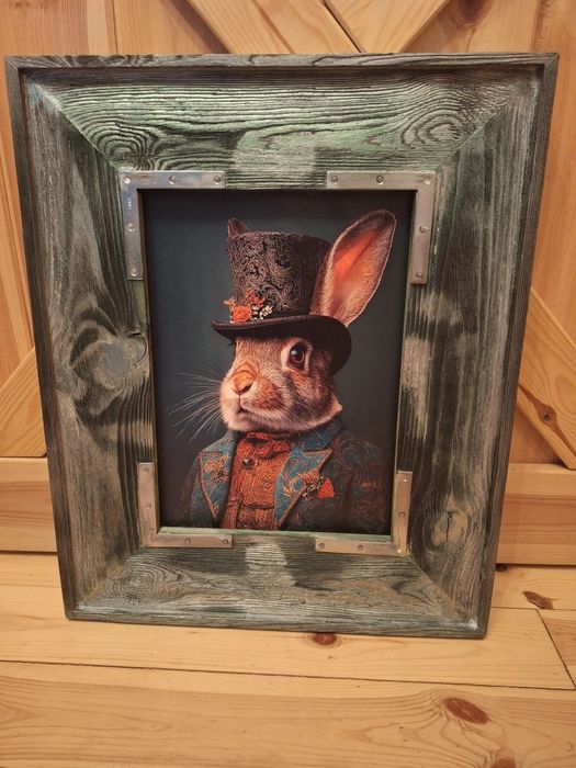 Pan Królik w oprawie 60×50