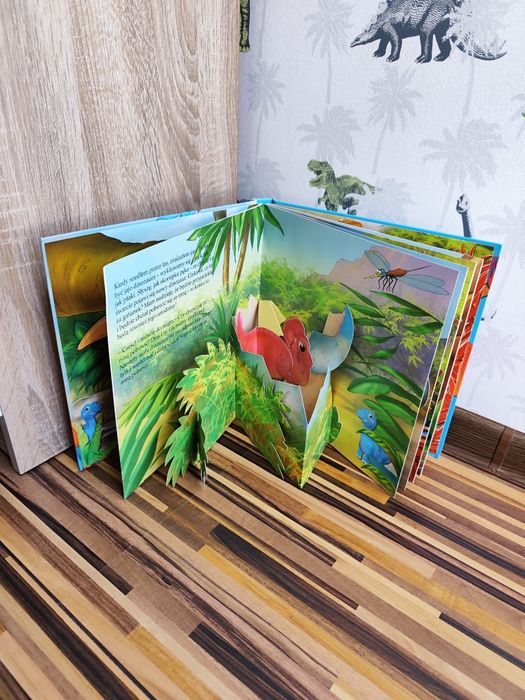 Unikat Niespodzianka dla Dino rozkładanka ruchome obrazki