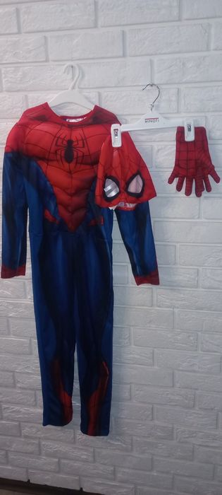 H&M Spiderman przebranie kostium na bal  karnawałowy r.122/128