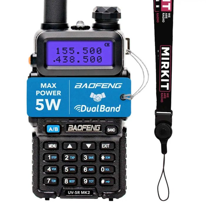 Рація Baofeng UV-5R MK2 + Шнурок Mirkit