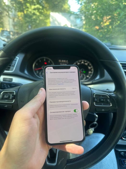 Apple iPhone X 64GB чорний, акумулятор 100%, Face ID