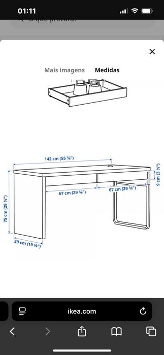Secretária IKEA - Micke