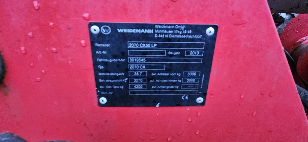 Ładowarka weidemann 2070 CX50 LP