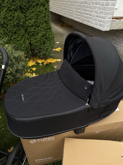Коляска 2 в 1 cybex priam 3.0 chrome black