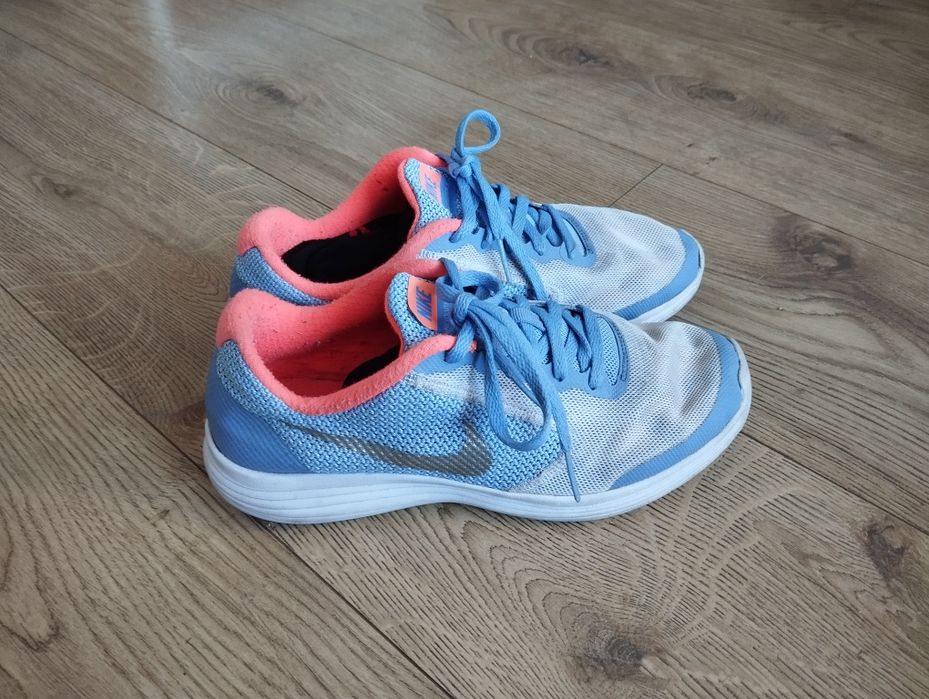 Buty sportowe, Nike, rozmiar 38,5, Runner niebieskie, wygodne biegi