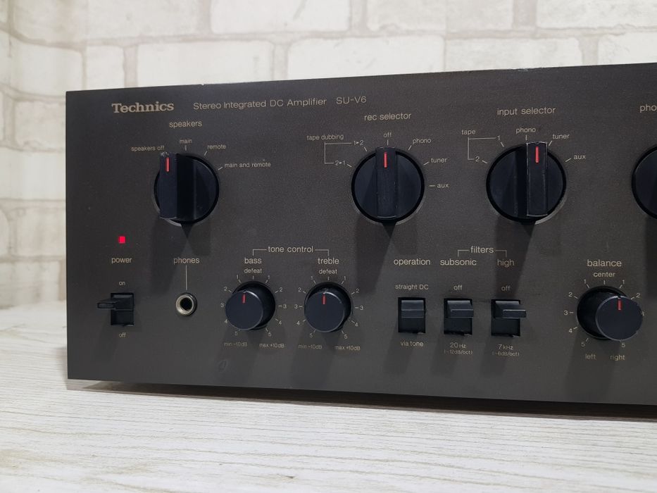 13кг!Стерео підсилювач TECHNICS SU-V6, *2x80 Вт, NEW Klacc A+, Jаpan