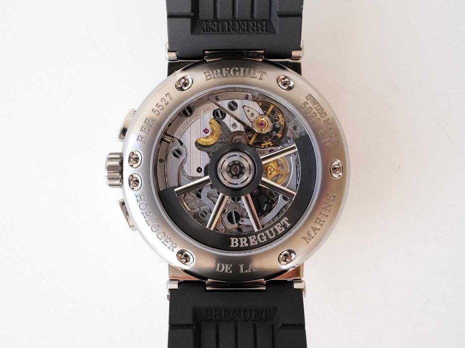 Breguet Marine Chronograph Titanium Rhodium Dial 42