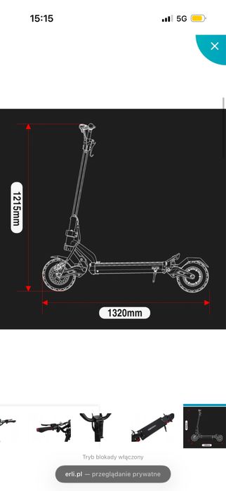 Pojazd elektryczny MiniWalker Tiger 10 Pro+ 2400w