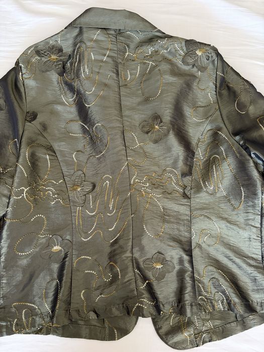 Conjunto vintage artesanal (casaco+top)
