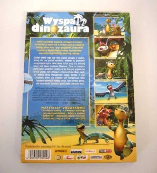 Wyspa Dinozaura bajka DVD Edycja Specjalna + Gratisy NOWY w folii