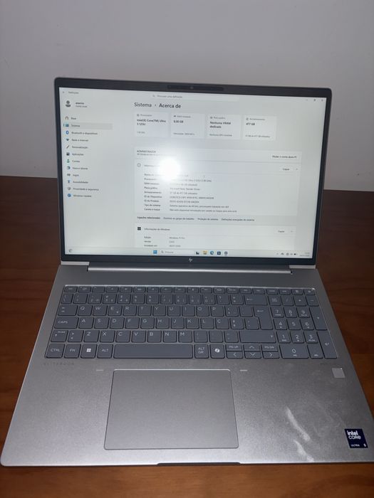 Portátil HP ProBook 460 G11 16" (Intel Core Ultra 5 | 8GB RAM | 512GB SSD) – Como Novo!