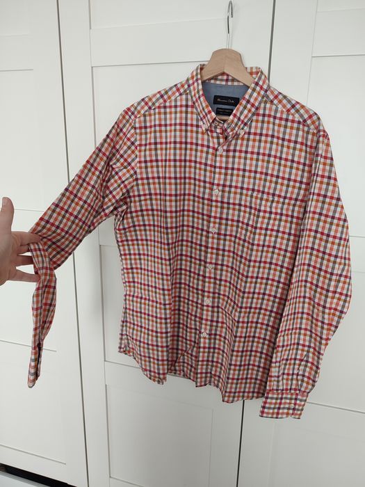 Massimo Dutti koszula męska L w kratkę
