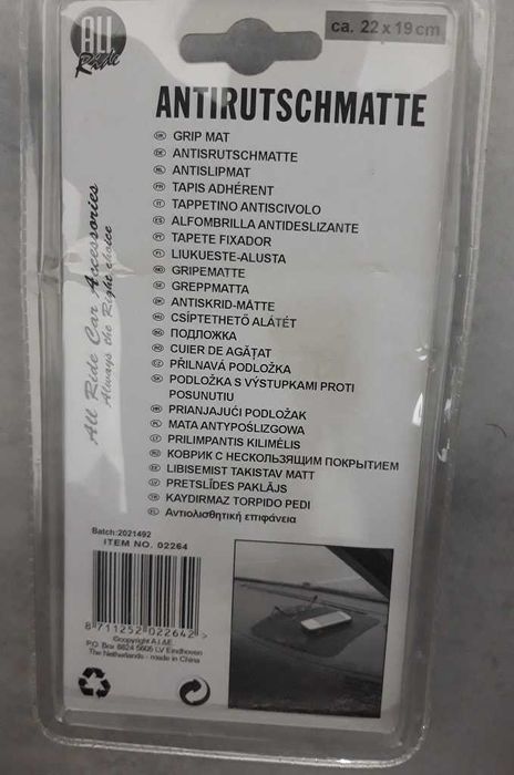 Tapete antiderrapante para telemóvel (22x19 cm)