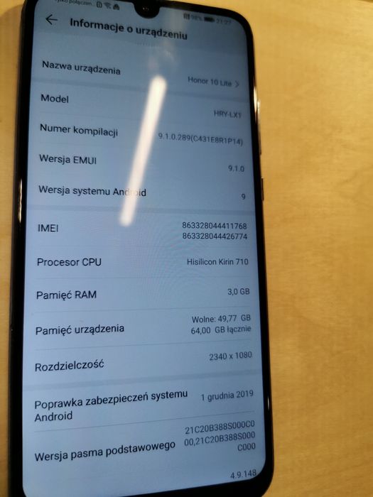 Honor 10 Lite 64 Gb Ładny
