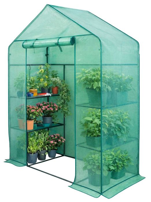 Szklarnia Balkonowa Rozsadnik 140x73x200cm Tunel Foliowy Folia Duża