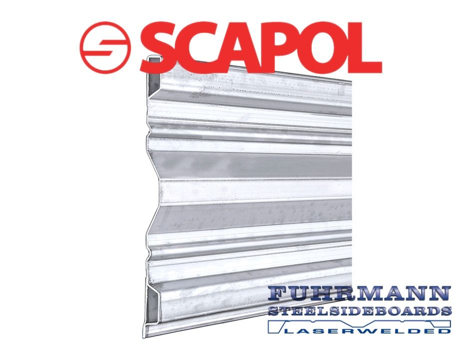 Profil burtowy HVAK 600 blacha 2,0 dł. 1m - Burta stalowa do przyczep