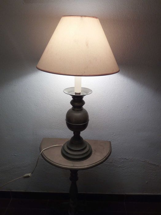 CANDEEIRO de mesa em cobre