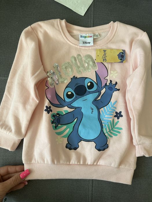 Nowa bluza dla dziewczynki różowa Lillo & stitch
